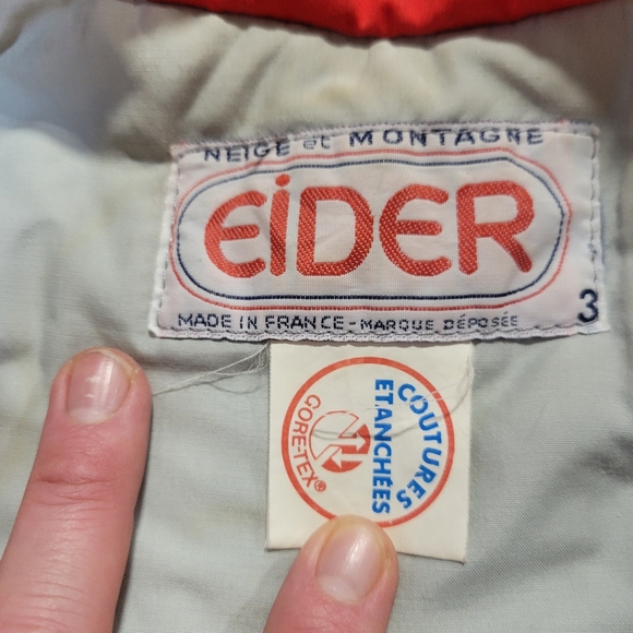 Vintage Eider mens ski jacket made in France sz 3 medium - Picture 11 of 15